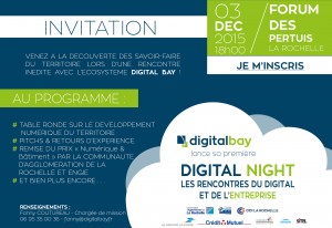 Invitation soirée digital bay la rochelle le 03 décembre 2015